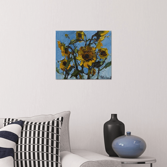 Sunflowers  Original Impasto Oil painting