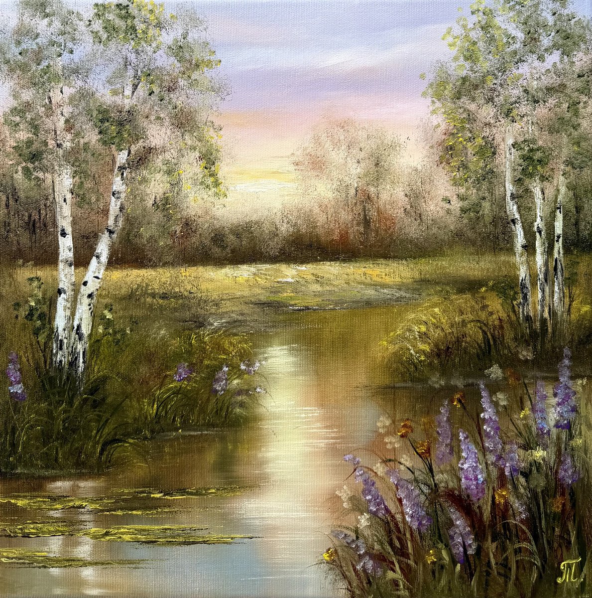 A Light That Lingers By Tanja Frost, 16 X 16, Artwork For Sale On Artfinder