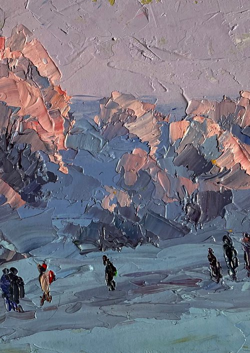 Walking on a Frosty Day by Boris Serdyuk