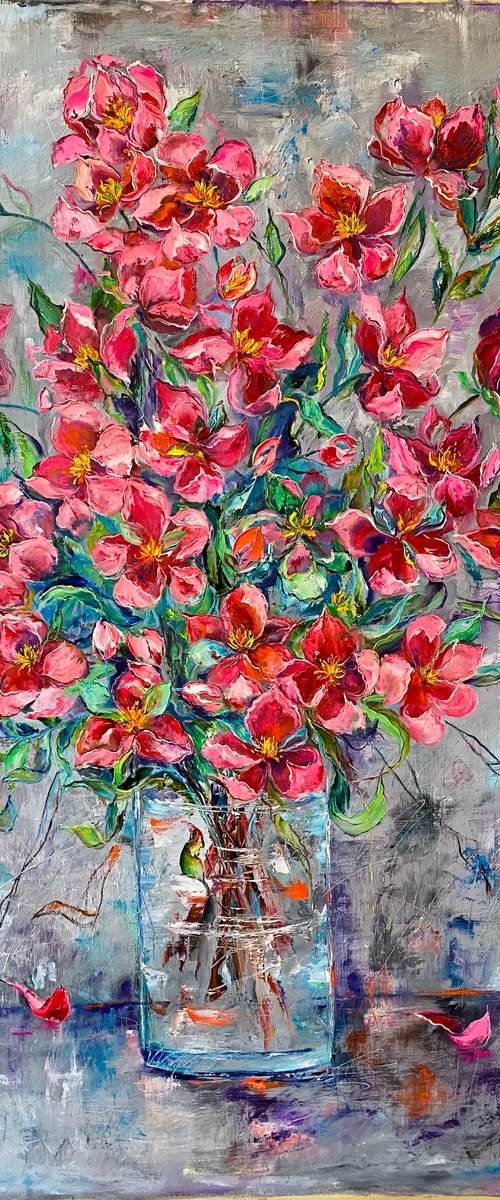 Pink bouquet by Oleksandra Ievseieva