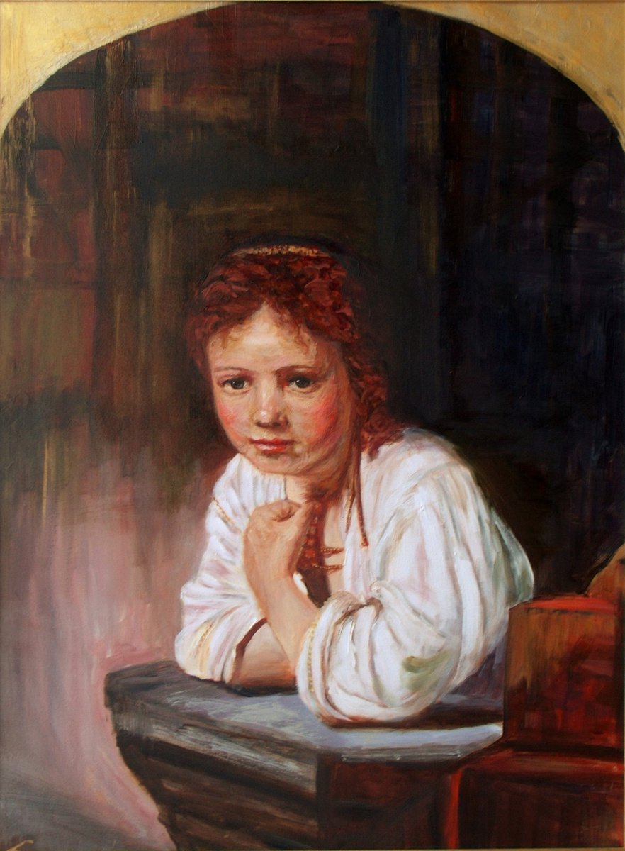 Girl At A Window By Elena Sokolova, 24 X 31, Artwork For Sale On Artfinder