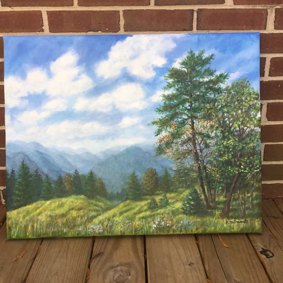 TENNESSEE TRAIL by K. McDermott oil 22X28  (ON HOLD)