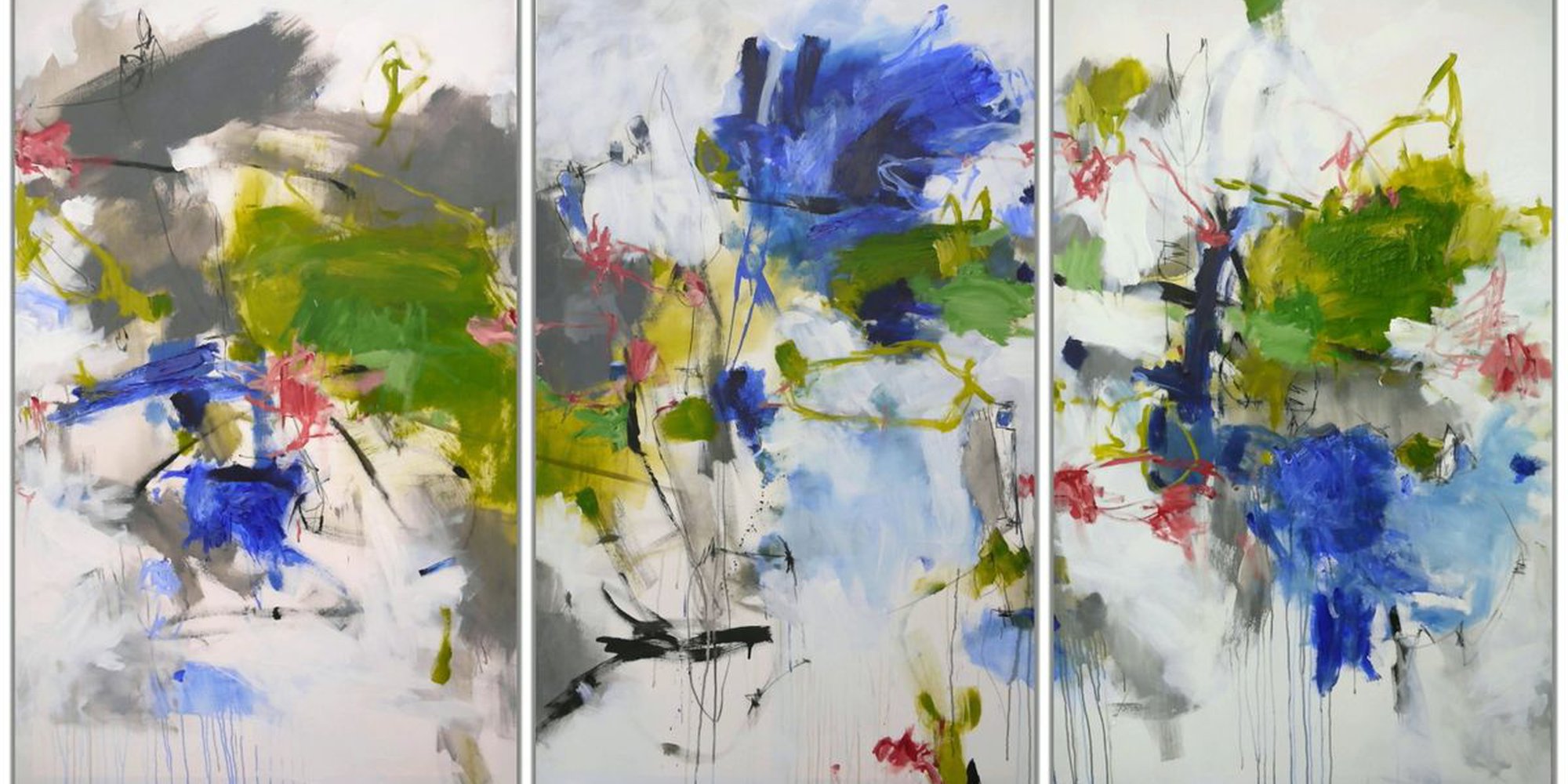 Art of the Day: "Rivage Sauvage (Wild Riverbank) | 3 pcs, 2017" by Daniela Schweinsberg