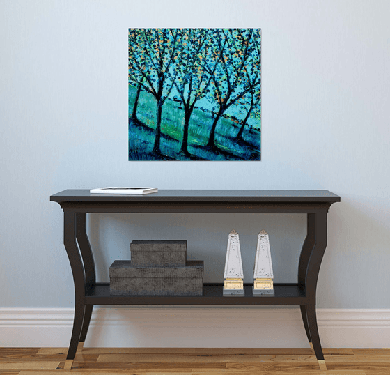 Landscape in Blue and Gold I