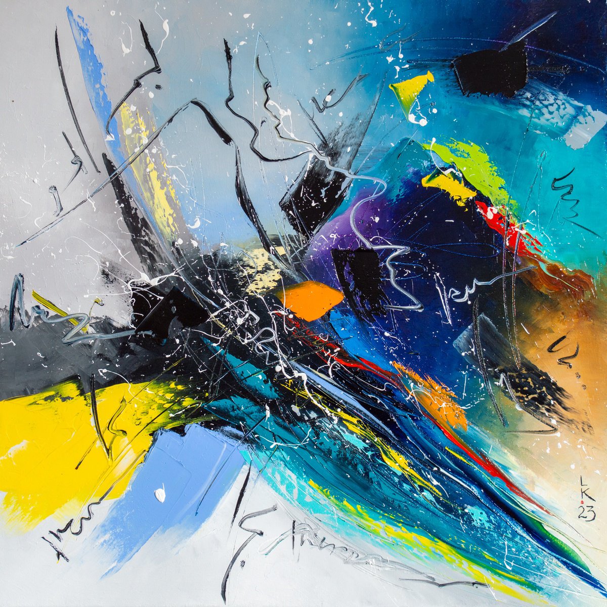 Abstract Fantasy 2 By Liubov Kuptsova, 20 X 20, Artwork For Sale On Artfinder