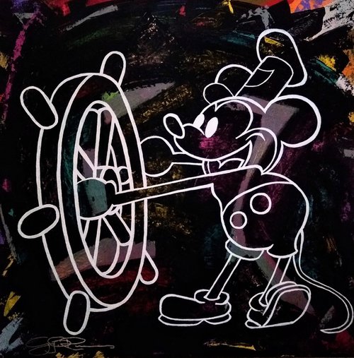 Mickey Mouse - Steamboat Willie by Guy Roames