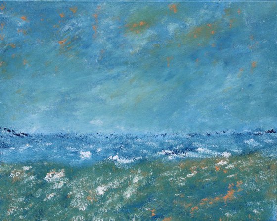 Impressionistic Ocean Landscape