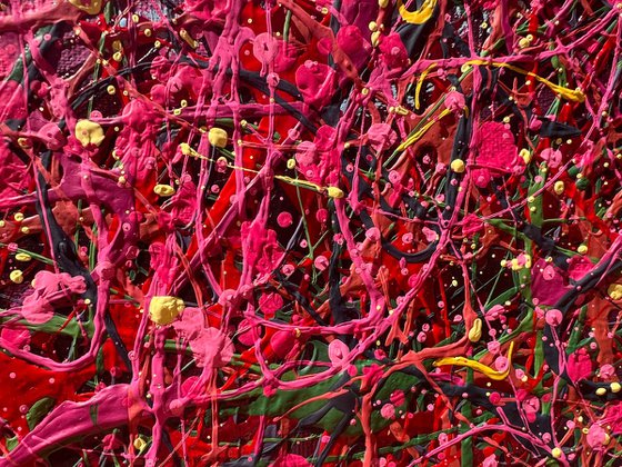 Under the Magenta Canopy - Framed