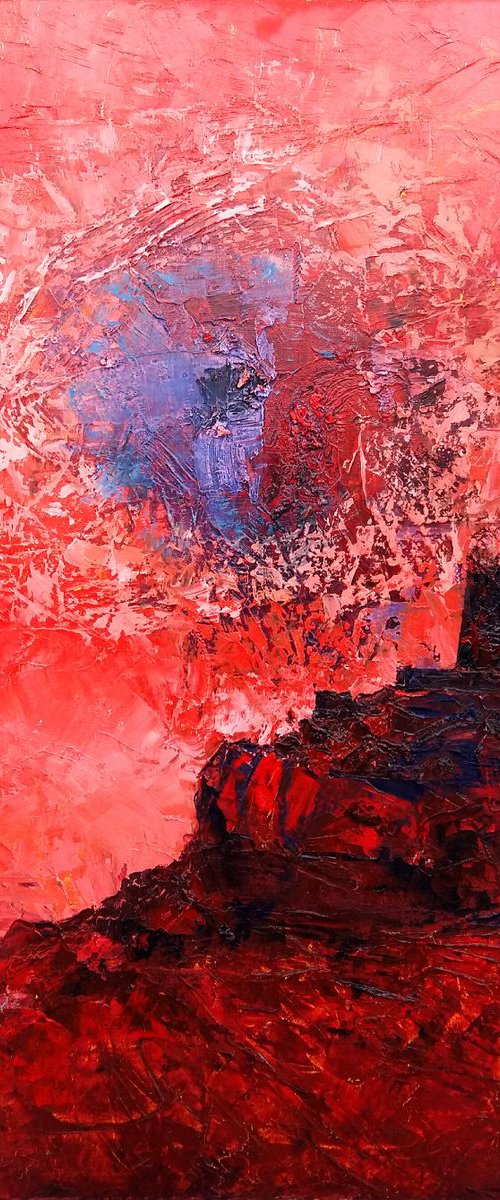 Red Castle  60x80cm by Tigran Mamikonyan