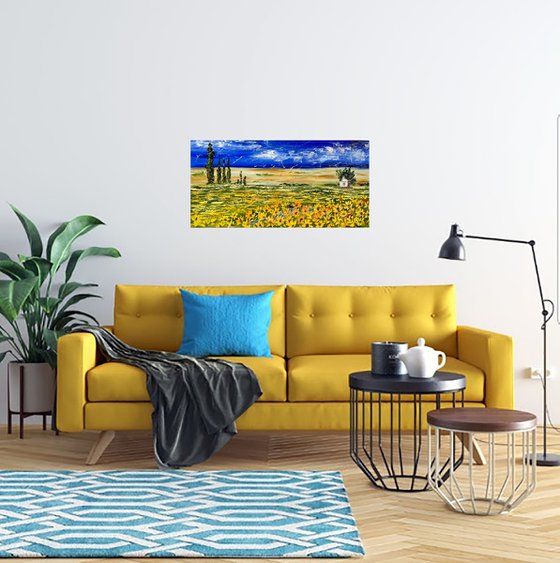 Provence Sunflowers Painting