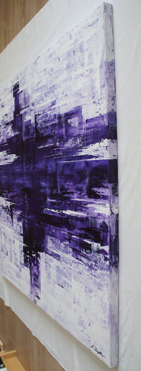 Purple Meltdown (100 x 100 cm) XXL (40 x 40 inches)