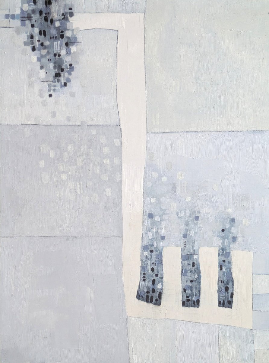 Abstract Oil Painting By Anna Jannack, 9 X 12, Shaking Structures Xvi, Original Artwork