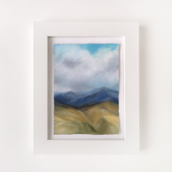 Landscape painting, set of 2. Mountain scenery