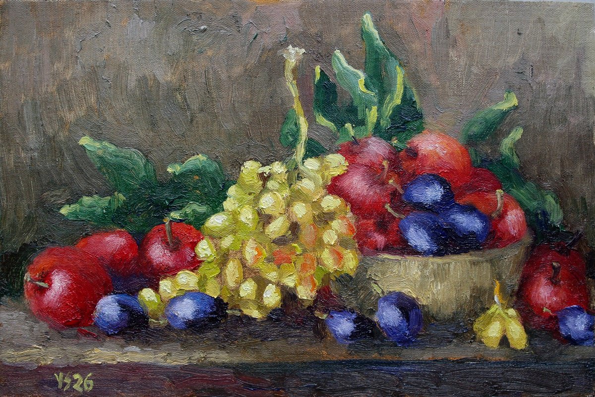 Fruits Still Life By Juri Semjonov, 12 X 8, Artwork For Sale On Artfinder