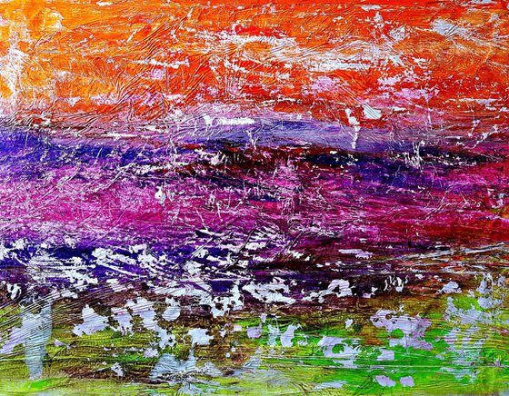 Promised Land - (n.252) - 90 x 70 x 2,50 cm - ready to hang - acrylic painting on stretched canvas
