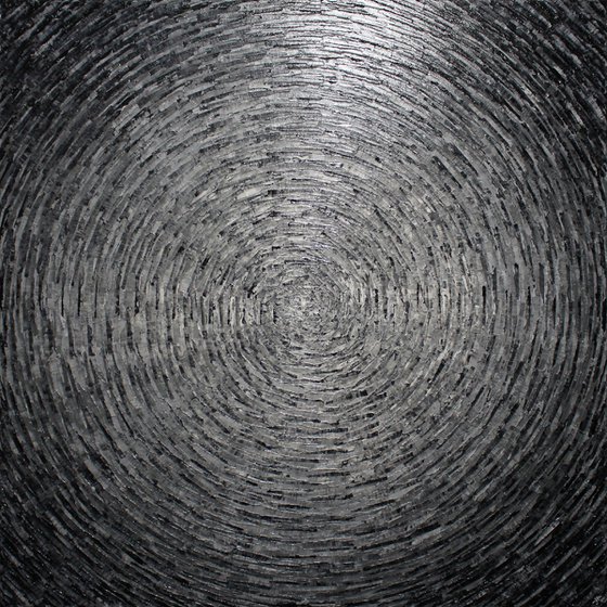 Large shine black white shades