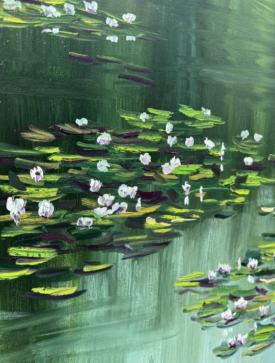 Water Lilies Pond Painting