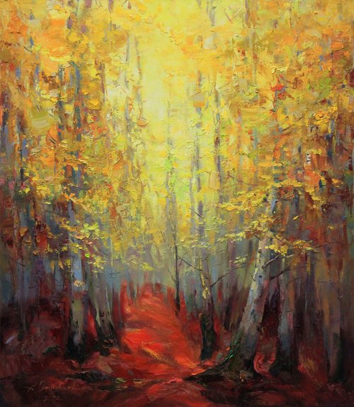 "Autumn in the aspen forest" by Alisa Onipchenko-Cherniakovska