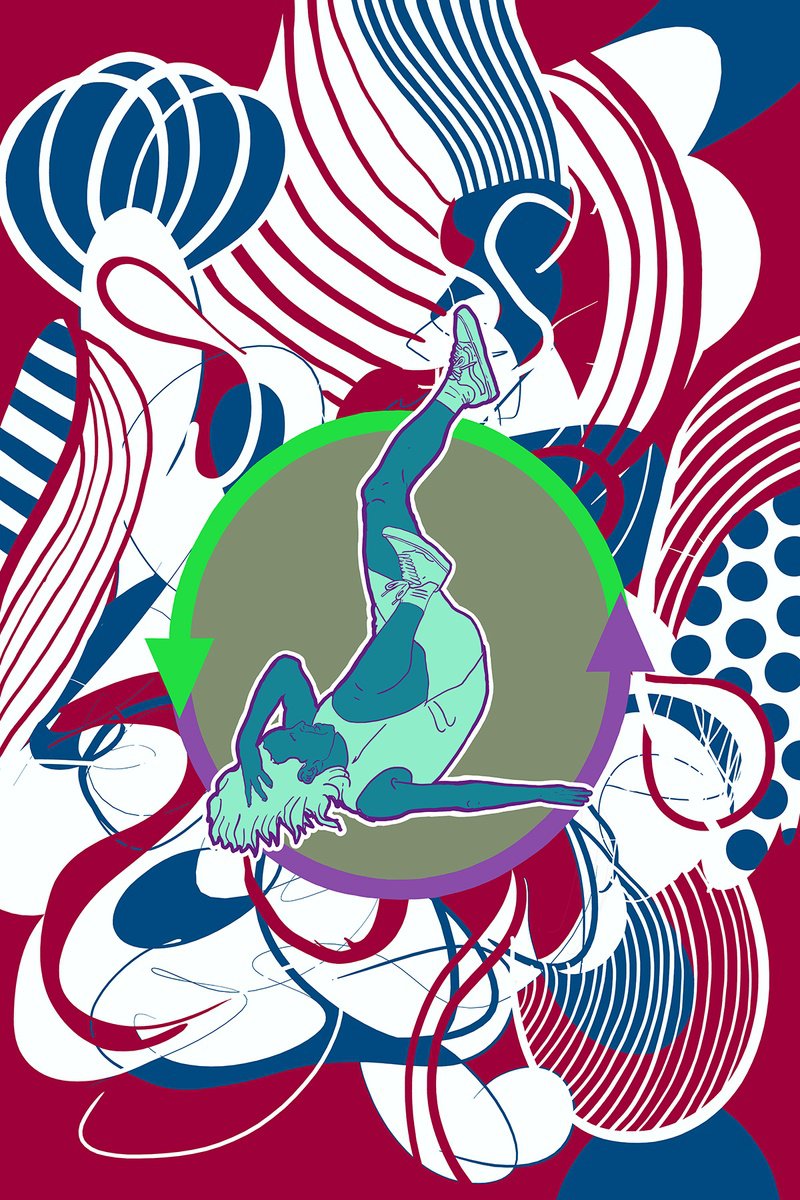 Abstract Portrait Giclee Print By Alasdair Willis, 16 X 23, Gotoe Rotation, Original Artwork