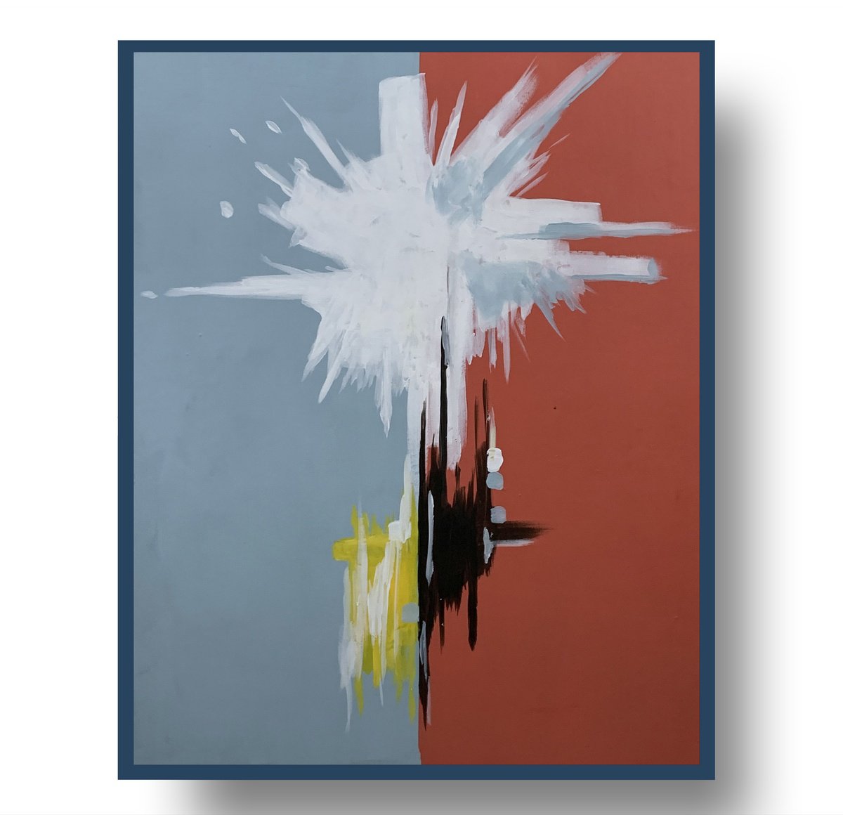 Abstract Acrylic Painting By Vita Schagen, 16 X 20", The Universe Within., Original Artwork