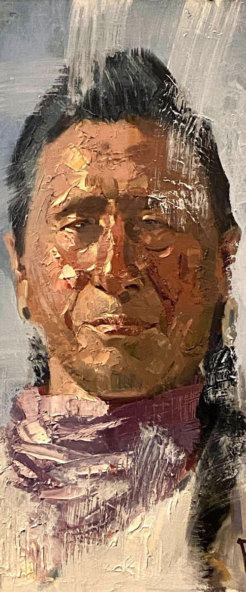 Native American Indian Man by Paul Cheng