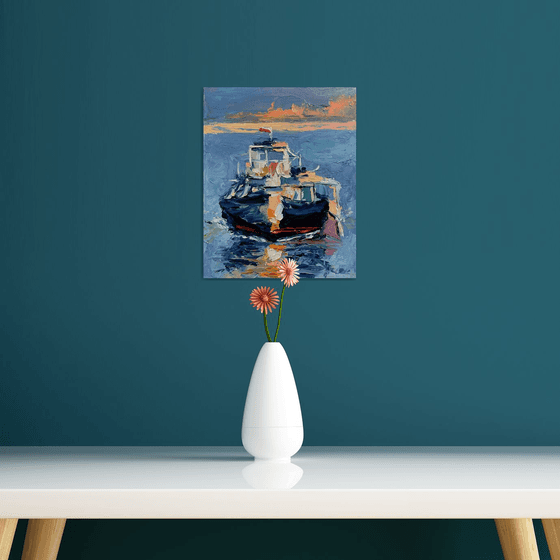 Sail boat. Yacht.