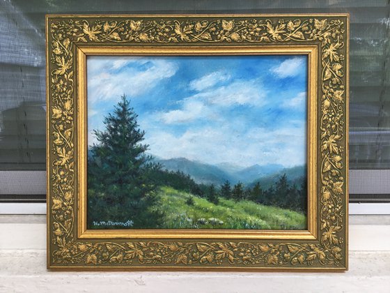 MOUNTAIN PINE # 2 - oil 8X10 (SOLD)