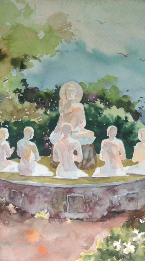 Buddha's First Sermon by Yulia Evsyukova
