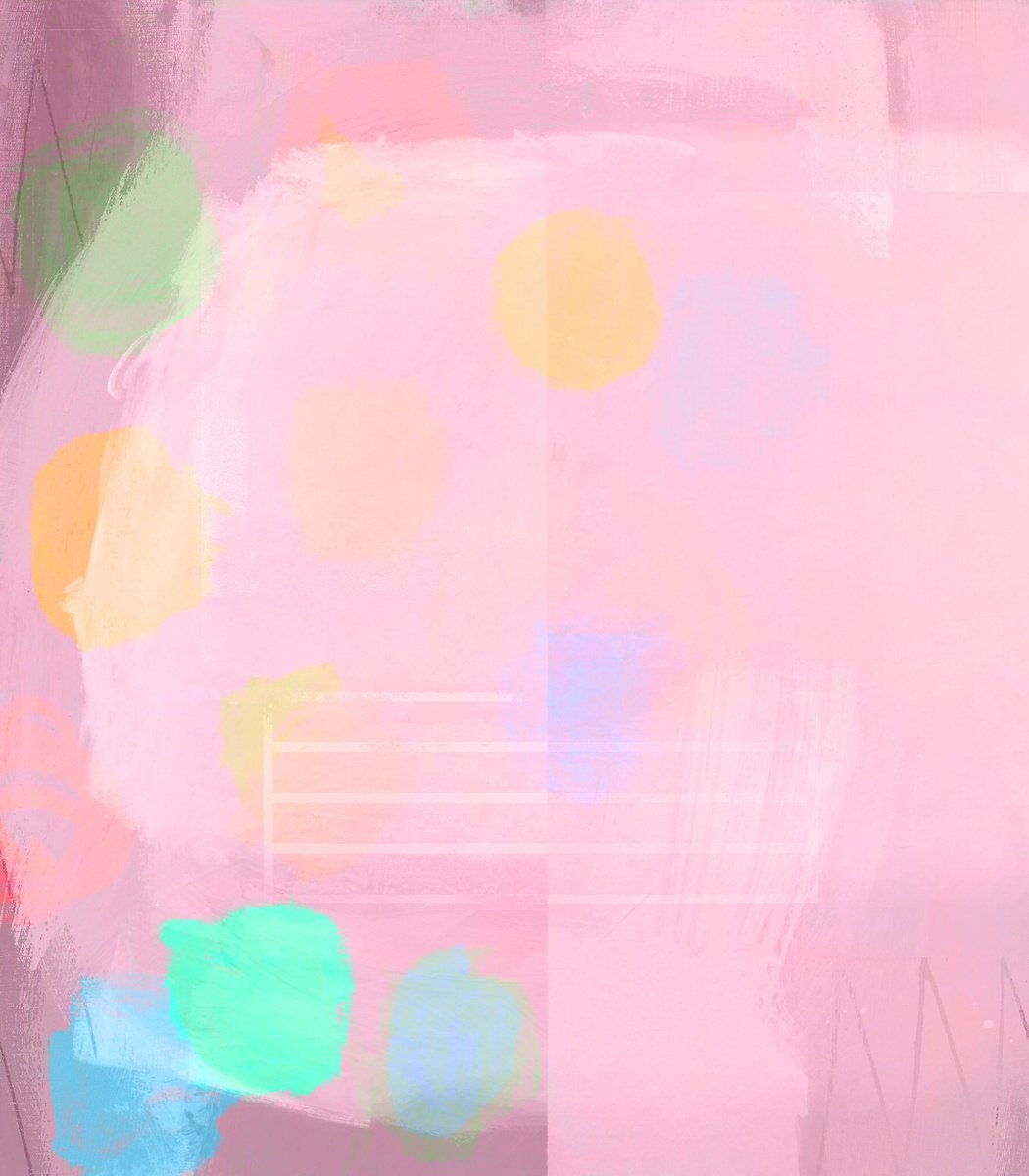 Abstract Print By The Most Active, 15 X 17", Lost Together, Original Artwork