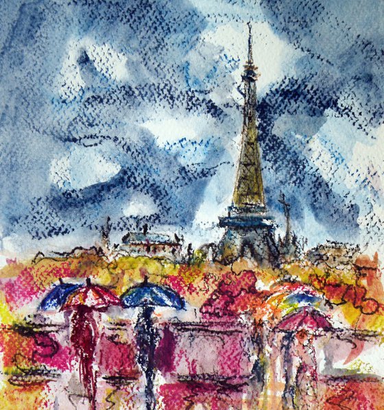 Paris in rain II