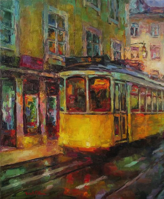 Yellow tram of dreams