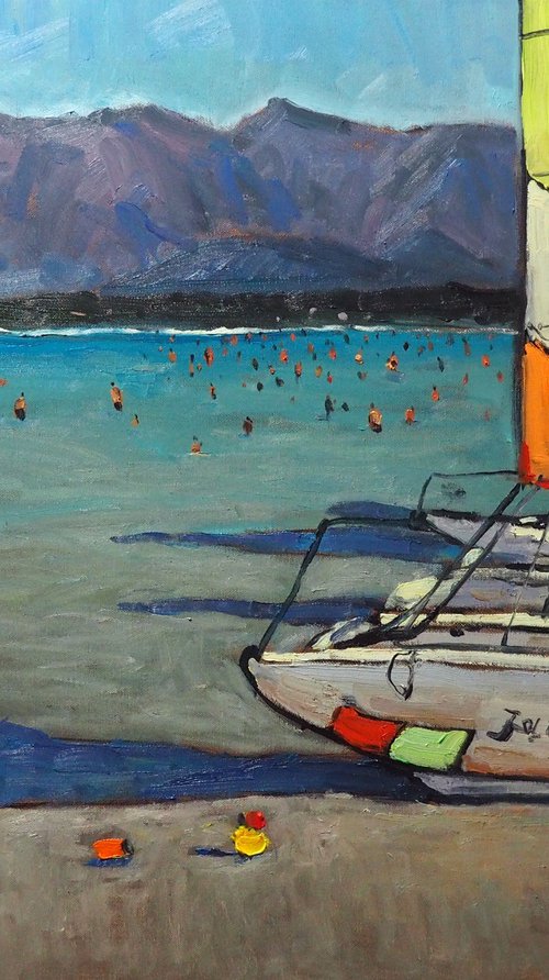 Beach in Calvi by Yuanyuan Liu