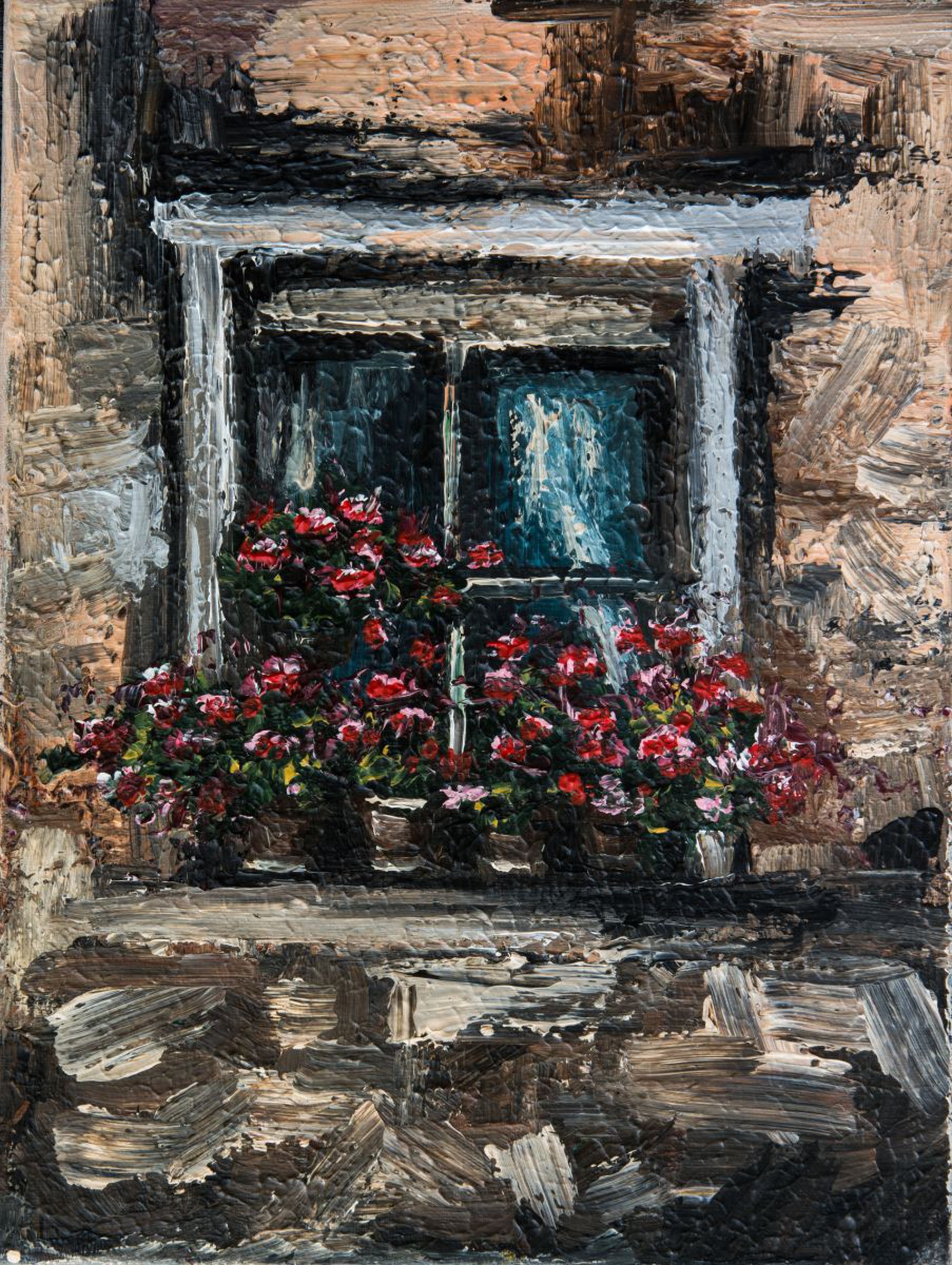 Mediterranean Window Original Acrylic Painting Artfinder