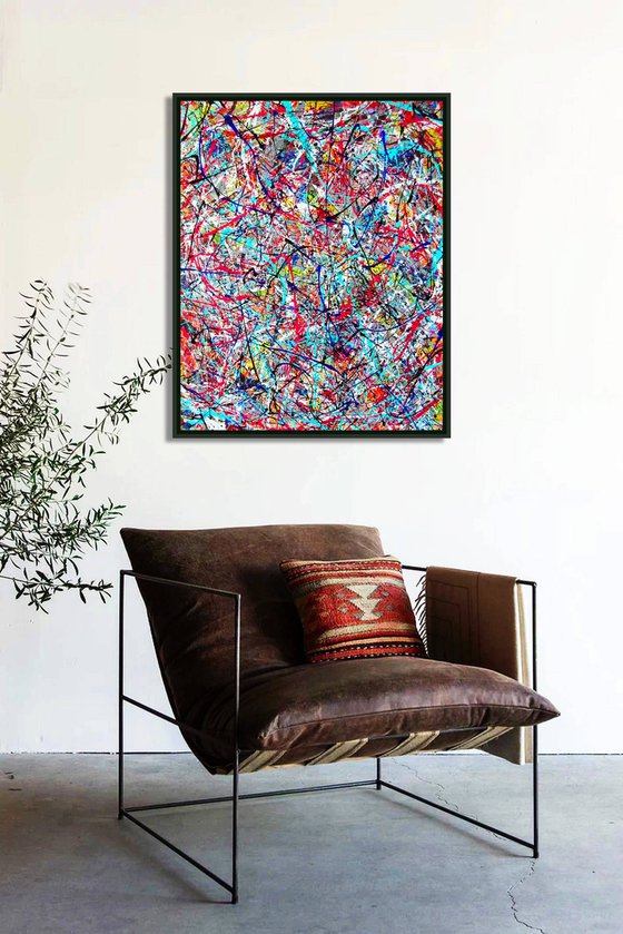 COLOR  PULSES, framed