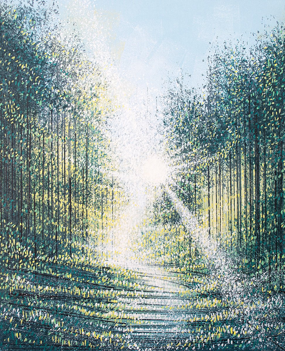  Spring Trees In Dawn Light By Marc Todd, 18 X 22, Artwork For Sale On Artfinder