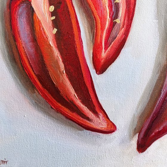 Red Still Life with Paprika