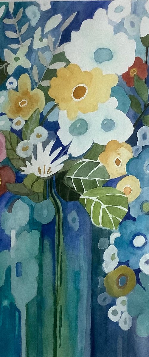 Fantasy Flowers1 by Linda Bartlett