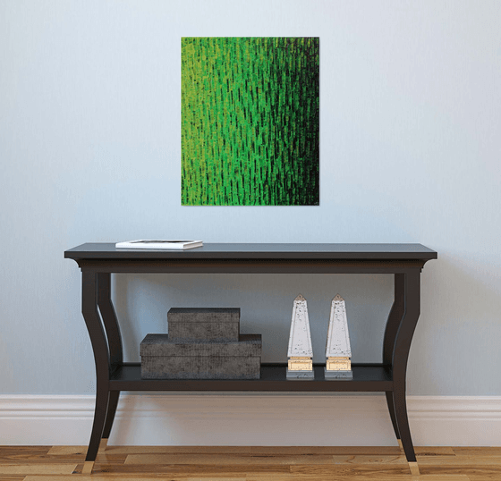 Iridescent green gradient