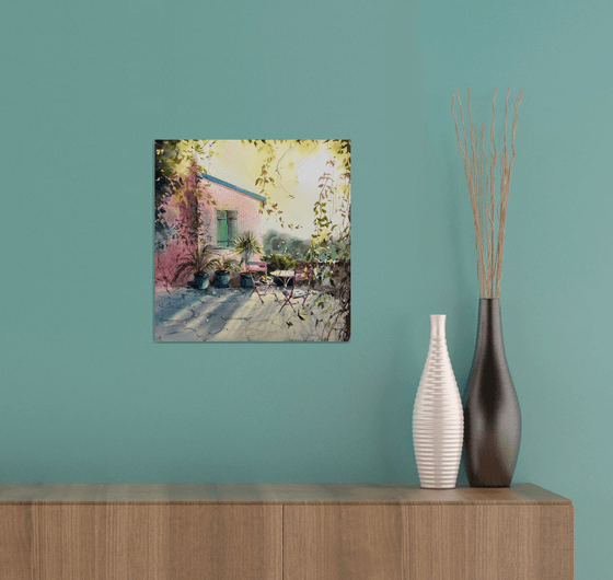 Sunlit Cyprus Corner