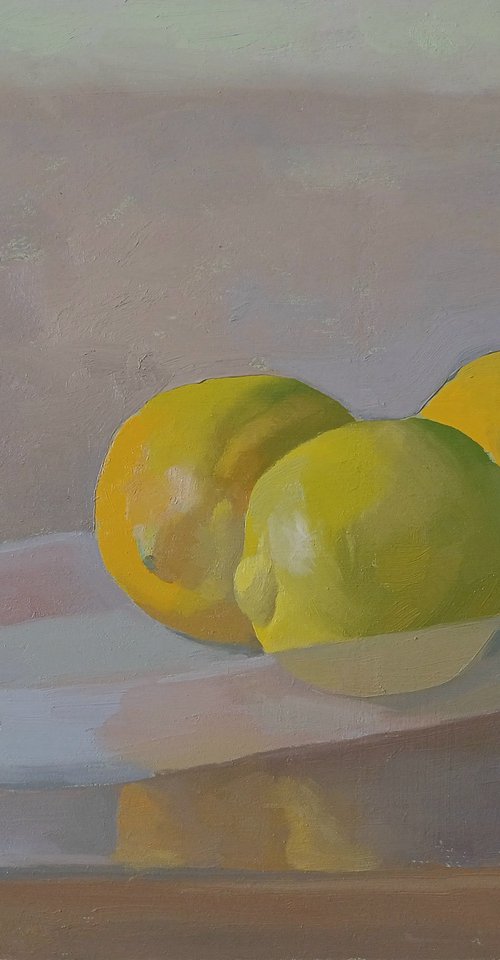 Still Life with Lemons by Vasyl Koval