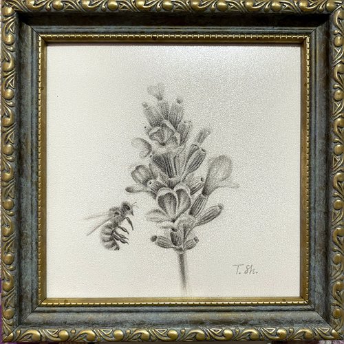 Lavender and bee by Tina Shyfruk