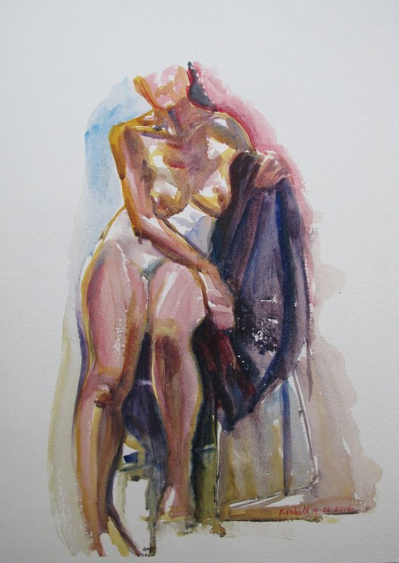 seated nude