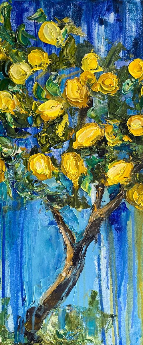 Mediterranean Lemon Tree by Mily Art