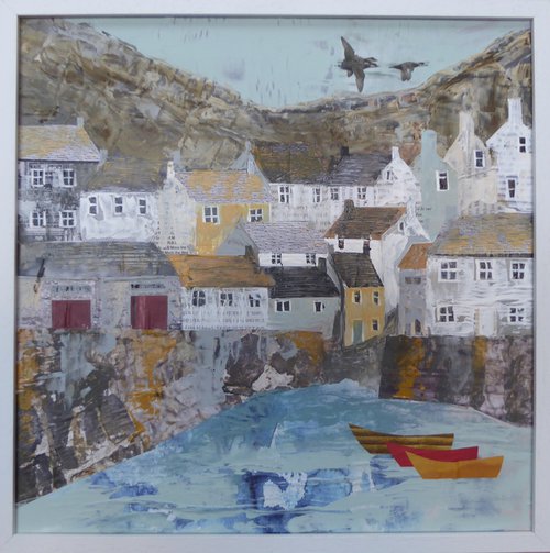 Harbour Textures : Port Isaac by Elaine Allender