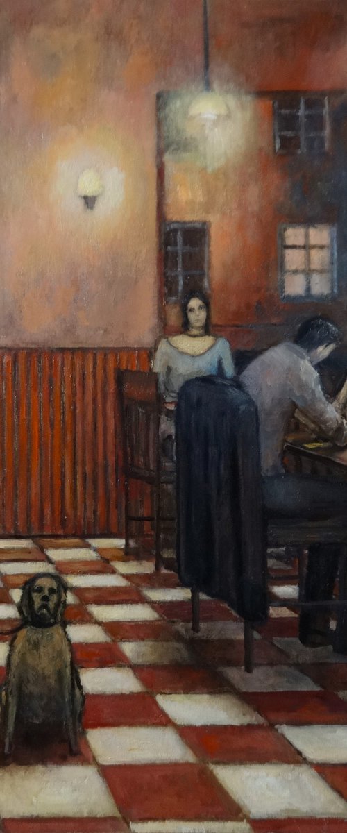Waiting at the bar by Massimiliano Ligabue