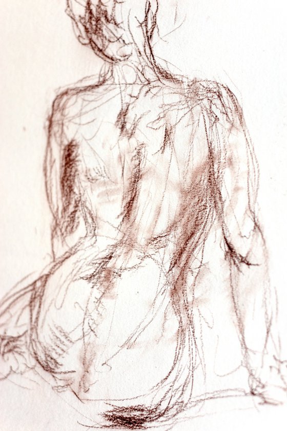 Study of Human Form Back View