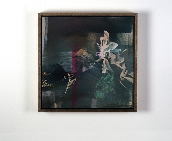 Moondust and Saltwater Triptych Painting