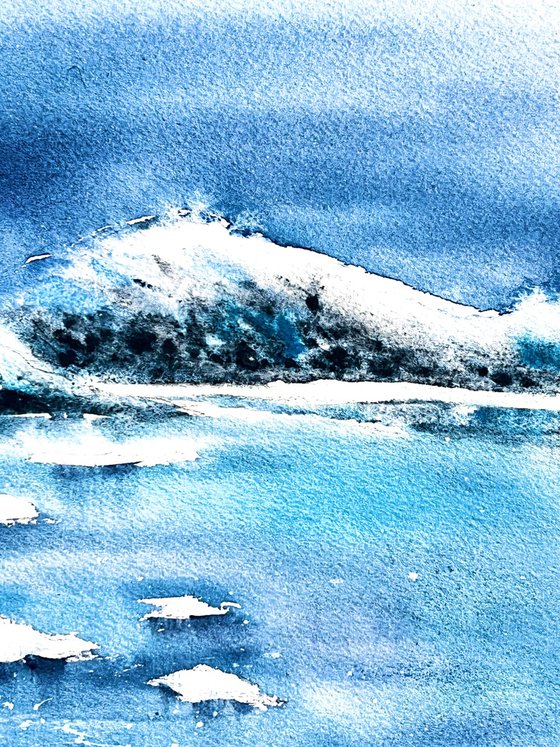Blue Lagoon Watercolor