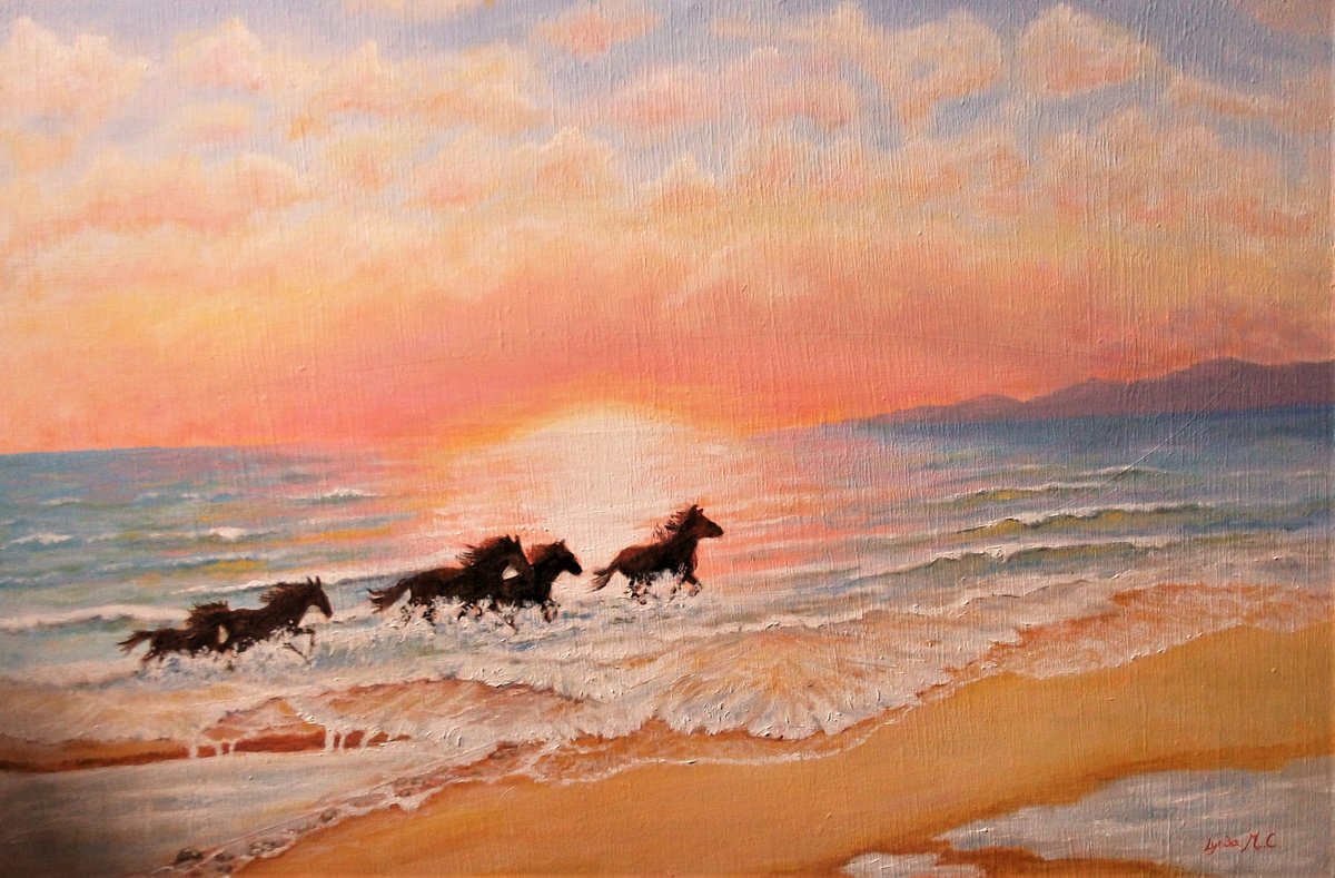WILD HORSES by Lynda Cockshott