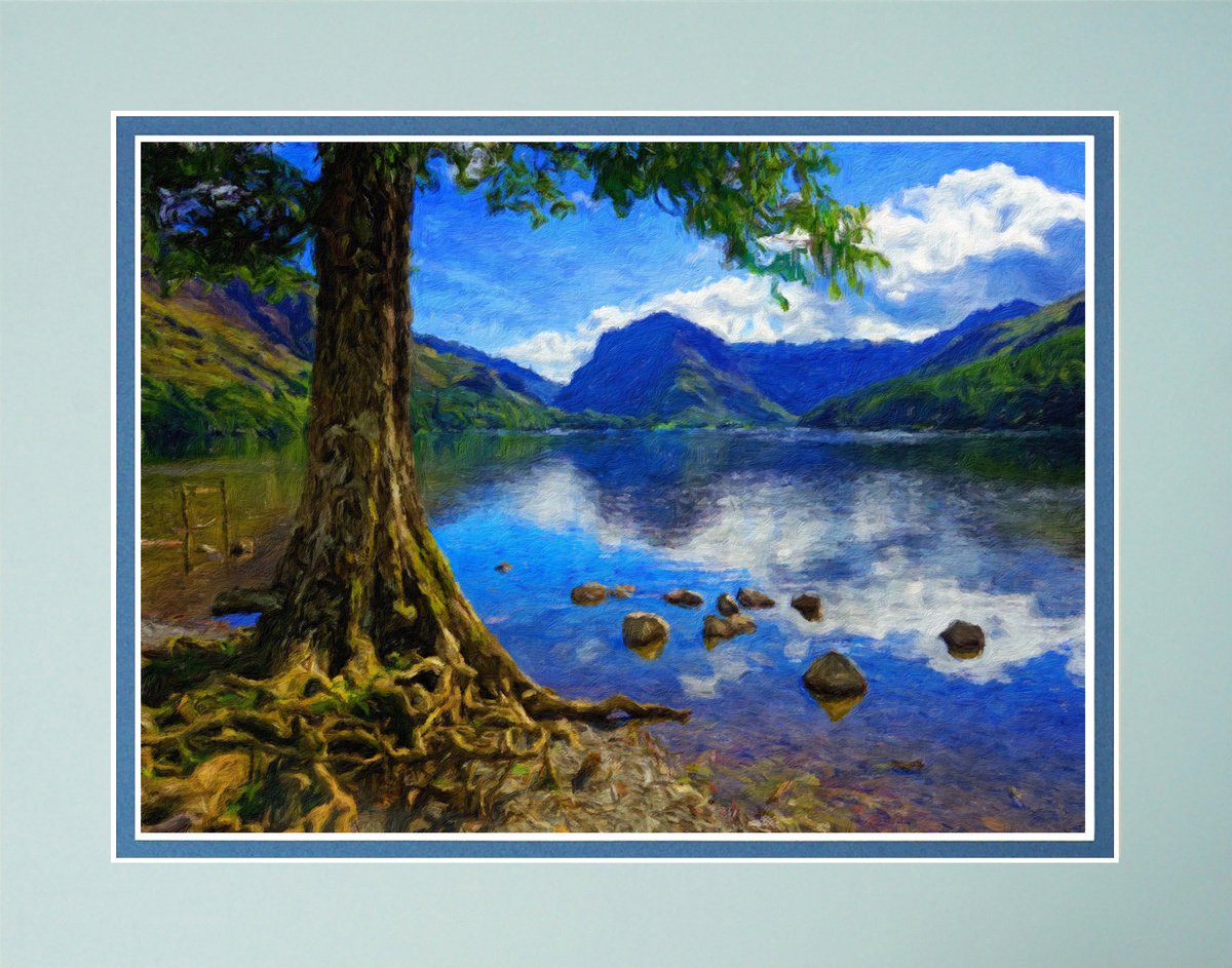 Buttermere Lake District Impressionism one by Robin Clarke